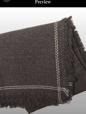 OLIVE & PIQUE Lola Blanket Scarf - Charcoal